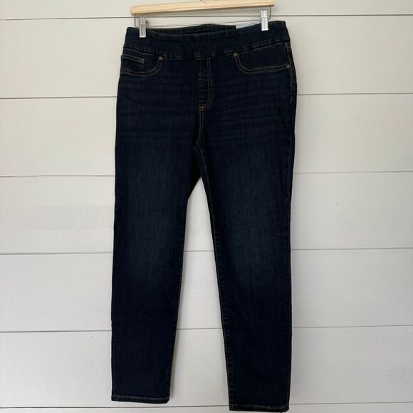 Chico’s Women’s 8P Dark Wash Pull on Jeggings Jeans - Picture 1 of 5